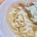 うえんで - 会津山塩ラーメン　極太縮れ麺