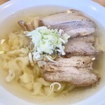 うえんで - 会津山塩ラーメン　極太縮れ麺