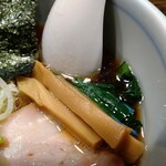 櫻井中華そば店 - メンマと小松菜