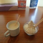 快活CLUB - コーンポタージュと食後のソフトクリーム