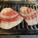 広島焼肉　肉屋のぶすけ紙屋町 - 和牛コーネ焼きー！