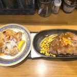 創作屋 おーぱす - 仔牛の T-ボーンステーキ
            長州どり ももステーキ