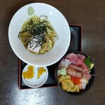 Sumire - 冷やしラーメン　本日の海鮮丼+ウニ