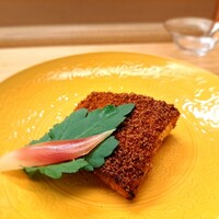 赤坂 菊乃井 - ⚫焼物「からす鰈唐墨粉焼き」