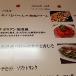 キッチン ブルー グローブ - ナポリタン菜園風にしました