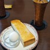 Birion Kohioo Gaki Hayashi Machiten - アイスコーヒー モーニングセット ゆで卵