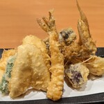 Tendon Hamada - 上天盛り定食