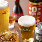 臺灣啤酒、上海威士忌、果酒、紹興酒等