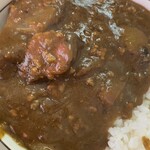 味の舘 - チャーシューカレー、アップ