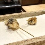 日本橋 蕎ノ字 - さざえ 肝