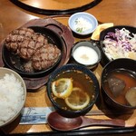 ハンバーグ専門店 松屋精肉店 - つけ汁ハンバーグ定食　2,180円