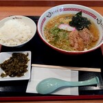 えびのパーキングエリア上り線スナックコーナー - 和風日南とりラーメンセット