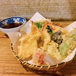 麺房 三宅 - 天ぷら盛り合わせ