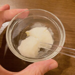 とんかつ そら - レモンシャーベット　甘いよ