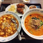 Toyosawa En - ラーメンセット（麻婆飯、担々麺）