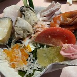 中国料理 旬輝 - 冷やし中華を取り分けたやつ