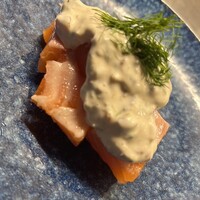 日光産ヤシオマスのミキュイ　中華風タルタルソース