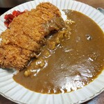 食堂 山男 - カツカレー(ご飯少なめ)