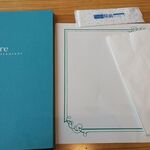 Terasuresutorampiare - メニュー表と敷き紙