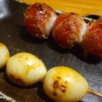 母屋食堂　一炭もんめ - トマト巻き　うずら