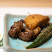 うを徳 - 2023.8 メヌケ・養殖うなぎの肝・オクラの炊いたん