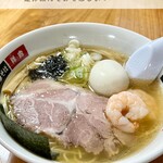 地鶏中華そば 祥秀 - 魚介塩ラーメン