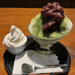 深谷花園温泉 花湯の森 - かき氷　宇治金時　670円
ソフトクリーム　120円