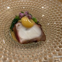 日本料理 珀也 - タコと金時草の煮浸し