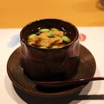 旬菜 おぐら家 - 雲丹と湯葉の冷製茶碗蒸し