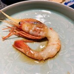 イチリン ハナレ - ボタンエビの紹興酒漬け