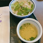 洋麺屋 五右衛門 - ミニサラダとスープ