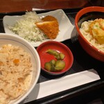 Niyu To Kiyoshouya - 今回オーダーの”麺とかやくご飯定食”