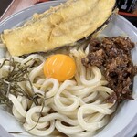 くらしき名玄 - ぶっかけ冷大 ナス天 肉