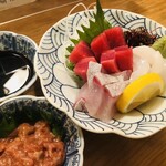 Kamesushi - 刺盛りと酒盗