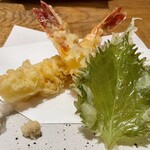 蕎麦切り 春のすけ - 海老の天ぷら