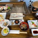 蓼科パークホテル - 夜ご飯。天ぷらがなかなか来ない。