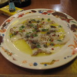 シルバースプーン - 生だこのカルパッチョ(食べ掛け)