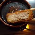 とんかつ山本 - ほど良く脂ののった『かつ子』に、カラシソースをつけて…(^_^;)