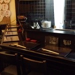 とんかつ山本 - 前回、撮影出来なかった店内の様子！カウンター席奥側～♪(^o^)丿