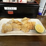 麺酒場 弁慶 - サメの天ぷら
