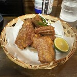 麺酒場 弁慶 - まぐろの唐揚げ