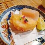 鶴に橘 - 帆立の天ぷら