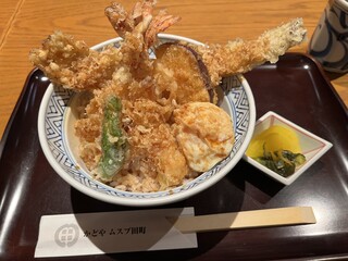 かどやムスブ - 海老と穴子の江戸前天丼