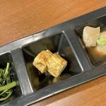 にっこり食堂やすのぶ - 【’23.7】空心菜・厚焼き卵・胡麻豆腐