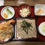 天丸 - 天丼とそばのセット