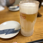 鳥八 - 生ビール（オリオン麦職人）
