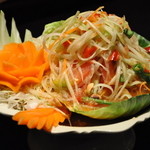 バーンソムデット - パパイヤサラダ ￥１２００