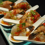 バーンソムデット - 活エビのナンプラーソースかけ ￥１１５０