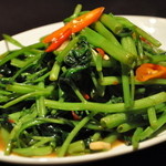 バーンソムデット - 空芯菜炒め ￥１１００