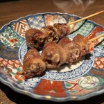 ビレッジ - ハツの串焼き！ぷりっぷりなの♪